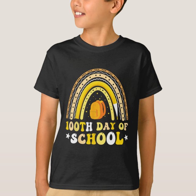 Happy 100th Day of School Students Kids Teachers 1 T-Shirt (Front)
