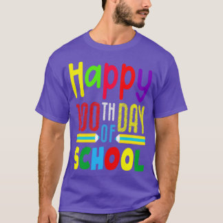 Happy 100th Day Of School Teacher 100 Days Smarter T-Shirt
