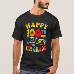 Happy 100th Day of School Teacher 100 Days Smarter T-Shirt