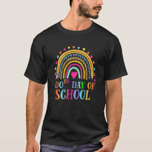 Happy 100th Day Of School Teacher Kids 100 Days Ra T-Shirt