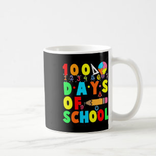 Happy 100th Day Of School Teacher Kids Child Happy Coffee Mug