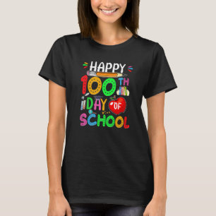 Happy 100th Day Of School Teacher Kids Smarter Cos T-Shirt