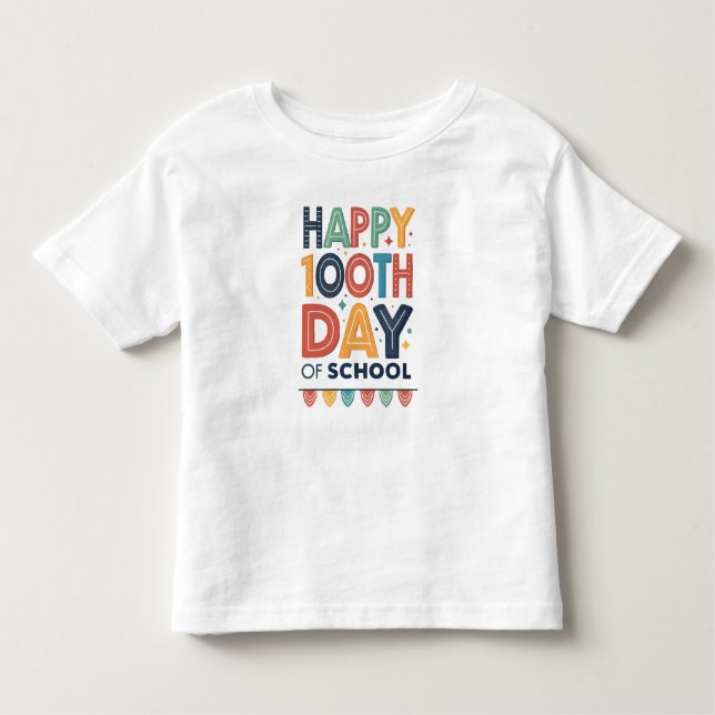 Happy 100th Day of School Teacher Life Shirt  (Front)
