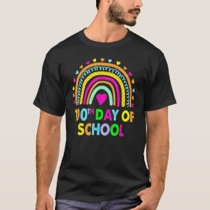 Happy 100th Day Of School Teacher Rainbow 100 Days T-Shirt