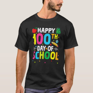 Happy 100th Day Of School Teacher Student 100 Days T-Shirt