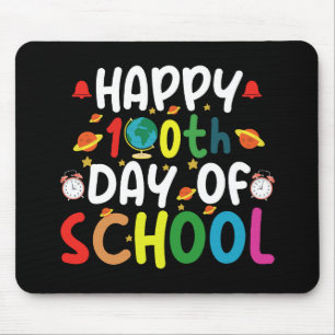 Happy 100th Day of School Teacher Student Mouse Pad