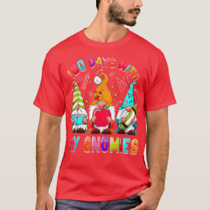 Happy 100th Day Of School Three Gnomes Virtual Tea T-Shirt