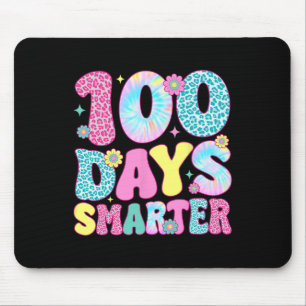 Happy 100th Day Of School Tie Dye Rainbow 100 Days Mouse Pad