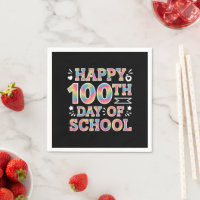 Happy 100th Day Of School Tie Dye Rainbow 100 Days
