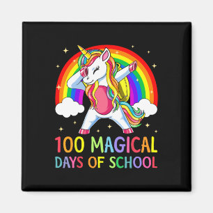 Happy 100th Day Of School Unicorn 100 Magical Days Magnet