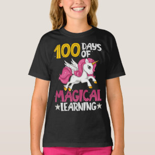 Happy 100th Day Unicorn Shirt 100 Days School kids