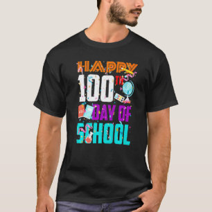 Happy 100th Days Of School 100 Days Teachers Boys T-Shirt