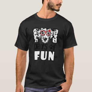 Happy 101 Days Fun Cute Dog 100 Days Smarter Stude T-Shirt