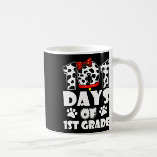 Happy 101 Days School 1st Grade Dog 100 Days Smart Coffee Mug