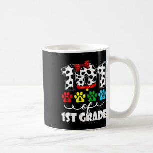 Happy 101 Days School 1st Grade Dog 100 Days Smart Coffee Mug