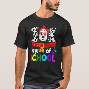 Happy 101 Days School Cute Dog 100 Days Smarter St T-Shirt