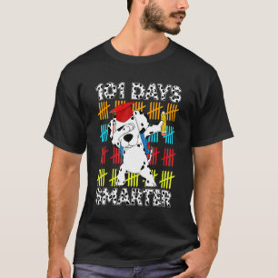 Happy 101 Days School Cute Dog 100 Days Smarter St T-Shirt