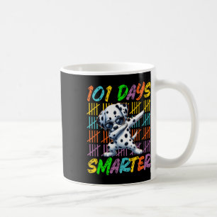 Happy 101 Days School Dabbing Dog 100 Days Smarter Coffee Mug