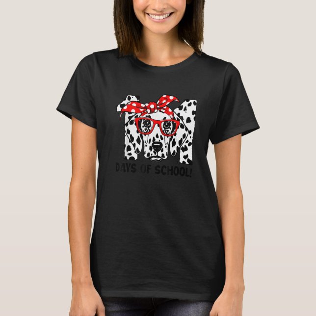 Happy 101 Days School Dog Students Teachers Boys K T-Shirt (Front)