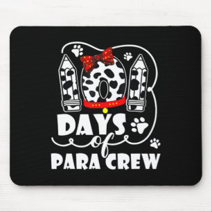 Happy 101 Days School Para Crew Dog 100 Days Smart Mouse Pad