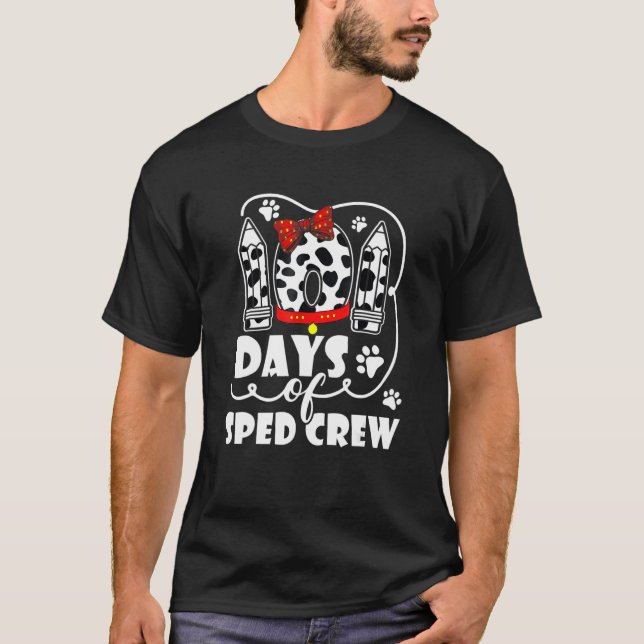 Happy 101 Days School Sped Crew Dog 100 Days Smart T-Shirt (Front)