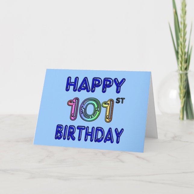 Happy 101st Birthday Card (Front)
