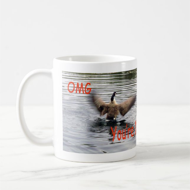 Happy 101st Birthday Goose flapping Coffee Mug (Left)