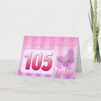 Happy 105th Birthday Grand Mother Great-Aunt Mum Card