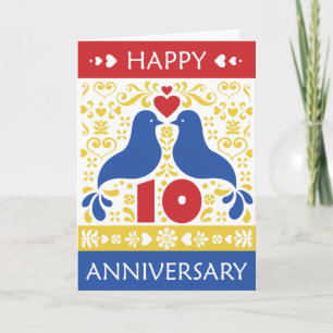 Happy 10th Anniversary Card