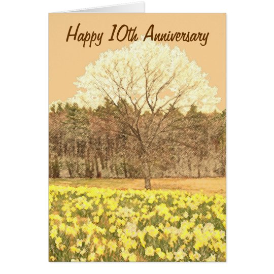 Happy 10th Anniversary Card