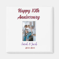 Happy 10th anniversary photo wedding couple name d