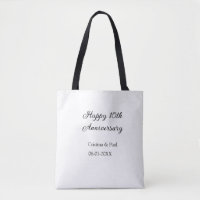 Happy 10th anniversary simple minimal wedding name