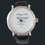 Happy 10th anniversary simple minimal wedding name watch<br><div class="desc">design</div>