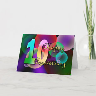 Happy 10th Anniversary (wedding anniversary) Card