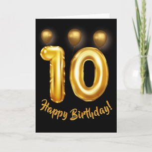 Happy 10th Birthday Card