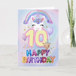 Happy 10th Birthday Card