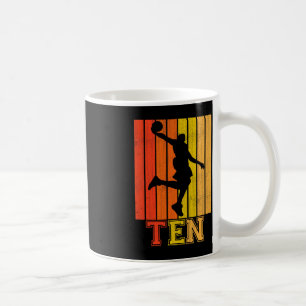Happy 10th Birthday Decorations For Boys Basketbal Coffee Mug
