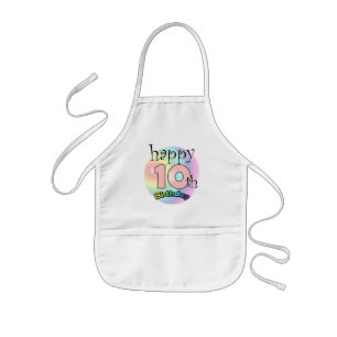Happy 10th Birthday (king) Kids Apron