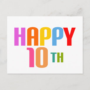 Happy 10th postcard
