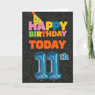Happy 11th Birthday Card
