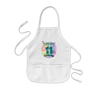 Happy 11th Birthday Kids Apron