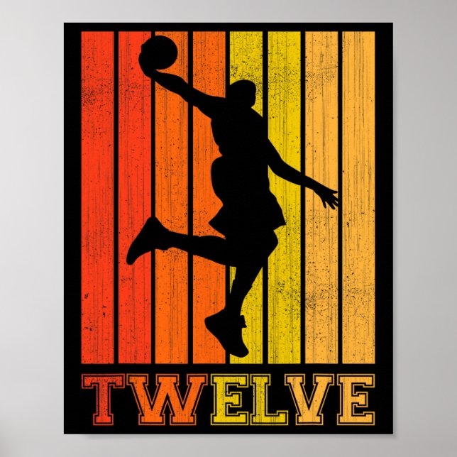 Happy 12th Birthday Decorations For Boys Bysketbyl (Front)