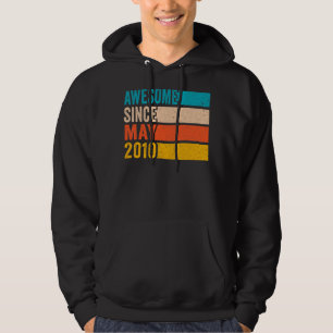 Happy 12th Birthday Party 12 Year Old Awesome Sinc Hoodie