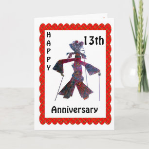 Happy 13th Anniversary Card