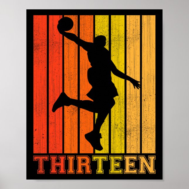 Happy 13th Birthday Decorations For Boys Bysketbyl (Front)