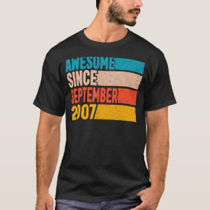 Happy 15th Birthday 15 Year Old Awesome Since Sept T-Shirt