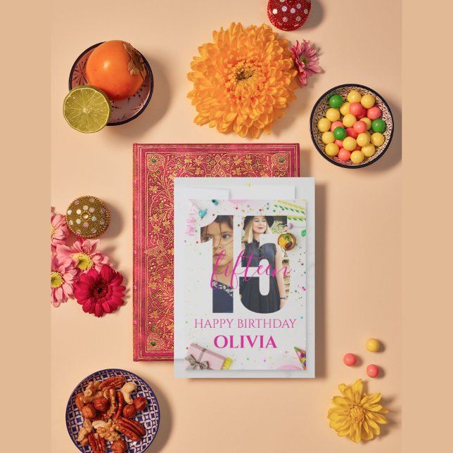 happy 15th Birthday Personalised card (Creator Uploaded)