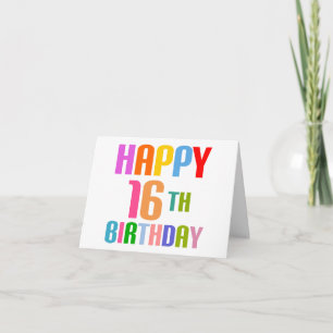 Happy 16th Birthday Card