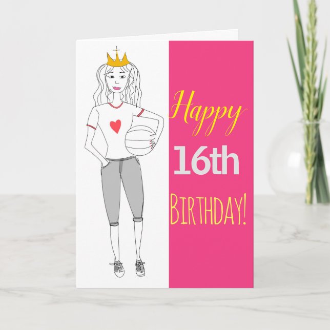 Happy 16th Birthday Card (Front)