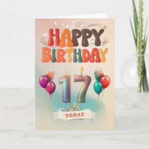 Happy 17th Birthday Card